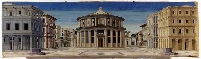 https://upload.wikimedia.org/wikipedia/commons/thumb/d/d2/Formerly_Piero_della_Francesca_-_Ideal_City_-_Galleria_Nazionale_delle_Marche_Urbino_2.jpg/1024px-Formerly_Piero_della_Francesca_-_Ideal_City_-_Galleria_Nazionale_delle_Marche_Urbino_2.jpg